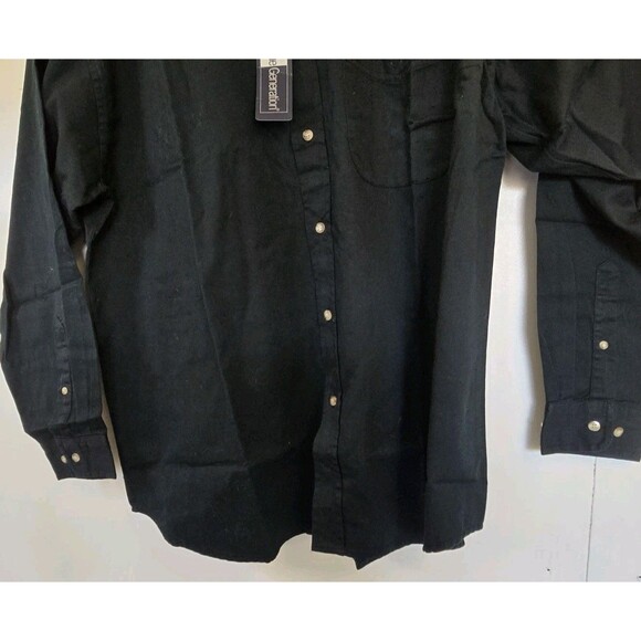 Vintage Alpha Phi Alpha Mens Shirt Embroidered HBCU 100 Years Black Button NWT - Picture 4 of 7